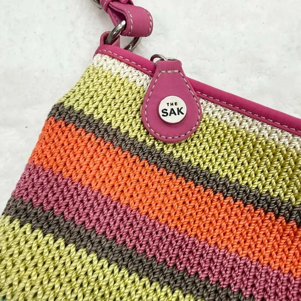 The Sak Rainbow Stripe Medium Malboro Shoulder Bag